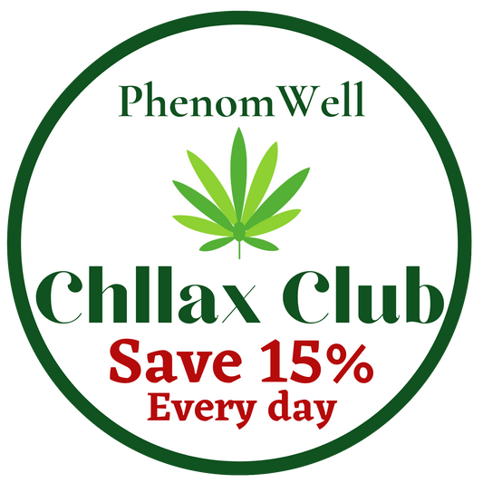 15 percent off with Chllax Club - PhenomWell CBD Store