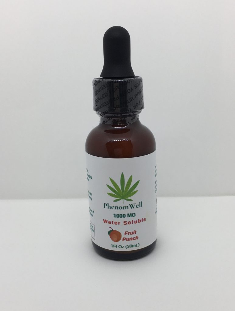 PhenomWell 1000mg Fruit Punch Water Soluble Nano - PhenomWell CBD Store
