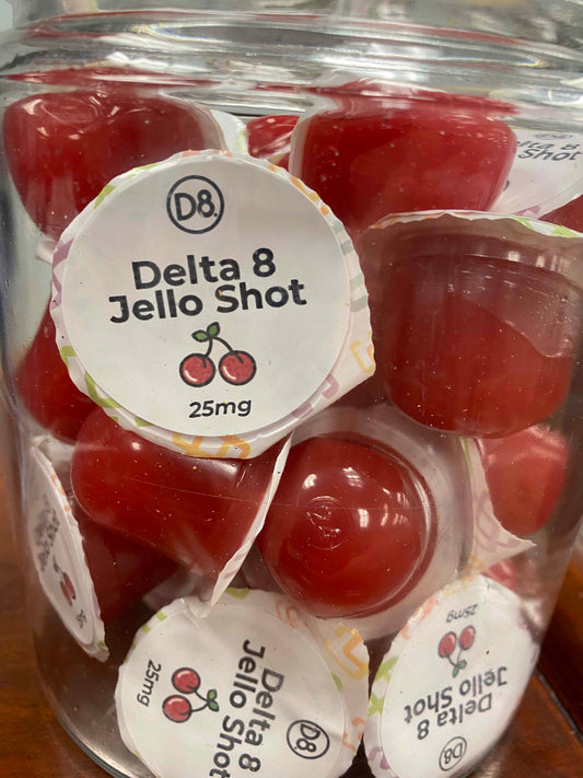 Boo. D8 jello shots and CBD taffy - PhenomWell CBD Store