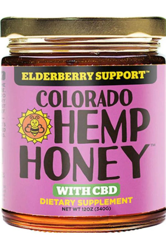Colorado Hemp Honey - 6oz - Elderberry - PhenomWell CBD Store