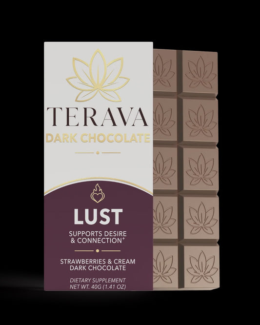 Lust Strawberries & Cream Dark Chocolate — Terava Ritual
