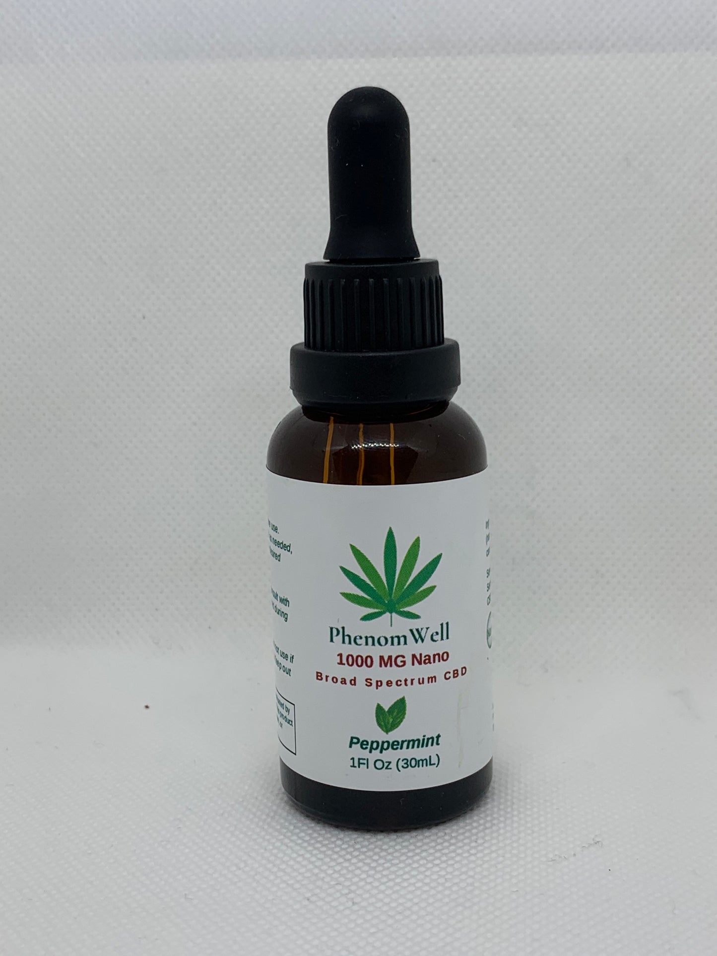 PhenomWell 1000mg Broad Spectrum Peppermint Nano - PhenomWell CBD Store