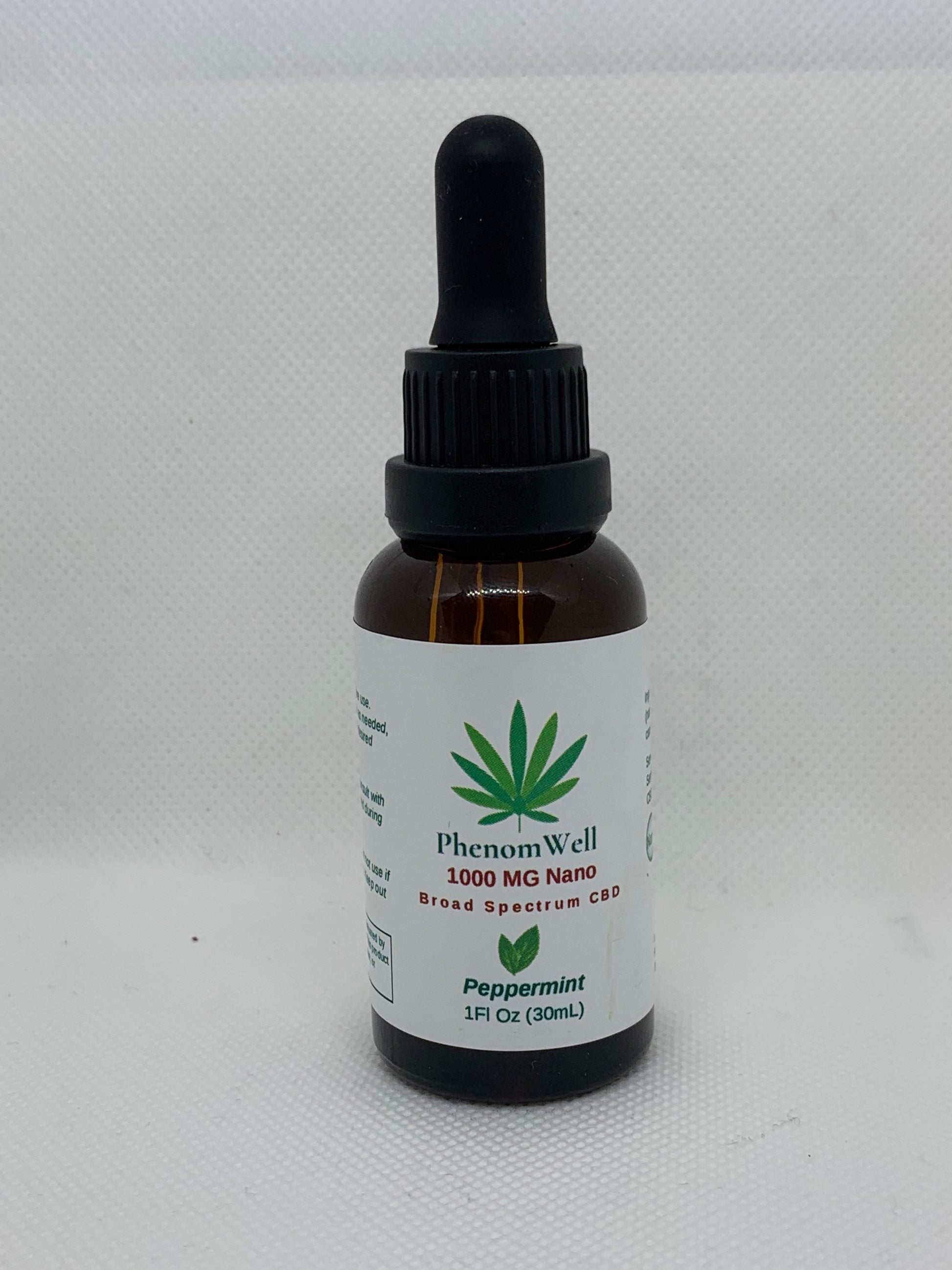PhenomWell 1000mg Broad Spectrum Peppermint Nano - PhenomWell CBD Store